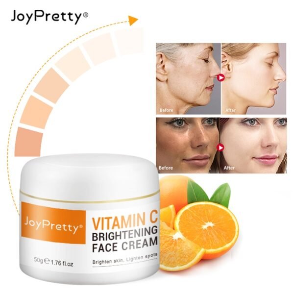 AUQUEST Face Cream Vitamin C Cream Remove Dark Spots Whitening Face Care Moisturizing Anti-Aging Firming Skin Care Cosmetics - Image 6