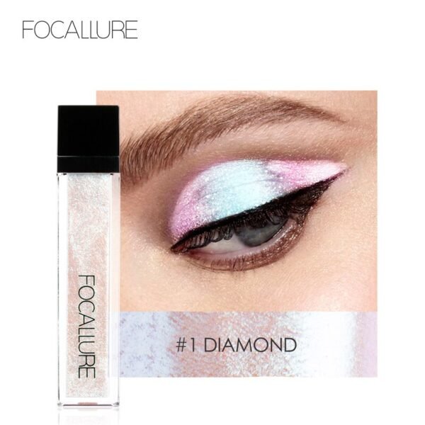 FOCALLURE 14 Farben Flüssigkeit Pigment Lidschatten Ozean Licht Wasserdicht Glitter Schimmer Highlighter Erhellen Make-Up Flüssigkeit Lidschatten