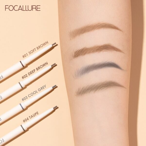 FOCALLURE Künstler Skizze Augenbraue Bleistift Wasserdicht Natürliche Lang Anhaltende Farbton 4 Farbe Brauen Augen Make-Up Eye Brow - Image 2