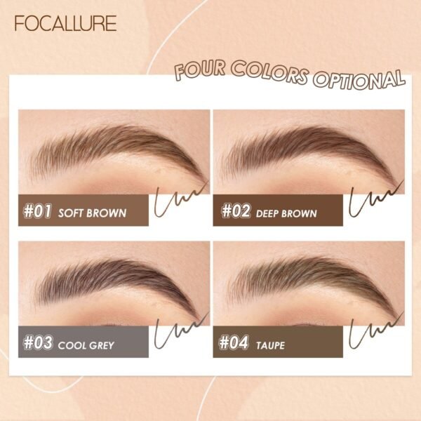 FOCALLURE Künstler Skizze Augenbraue Bleistift Wasserdicht Natürliche Lang Anhaltende Farbton 4 Farbe Brauen Augen Make-Up Eye Brow - Image 6