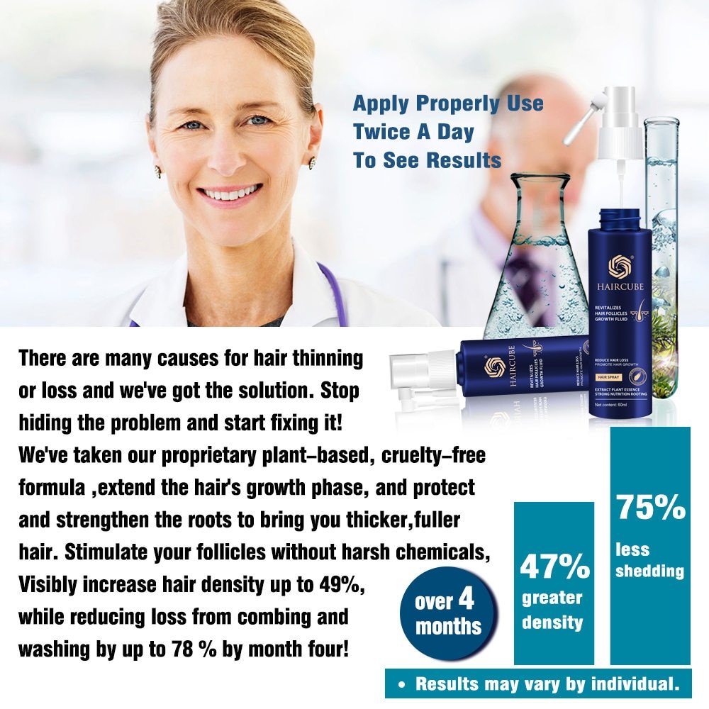 Fast Hair Growth Essence Natural Herbal Health Treatment Hair Loss Makes Hair Growth Longer and Thicker Hair Care Products 60ml - Image 5