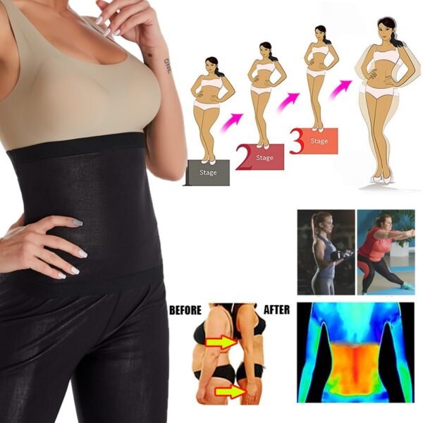 Gaine Ventre Sauna Slimming Belt for Women Belt for Training Belly Sheath Corset Sweat Women Fat Burning Body Shaper Weight Loss - Image 4