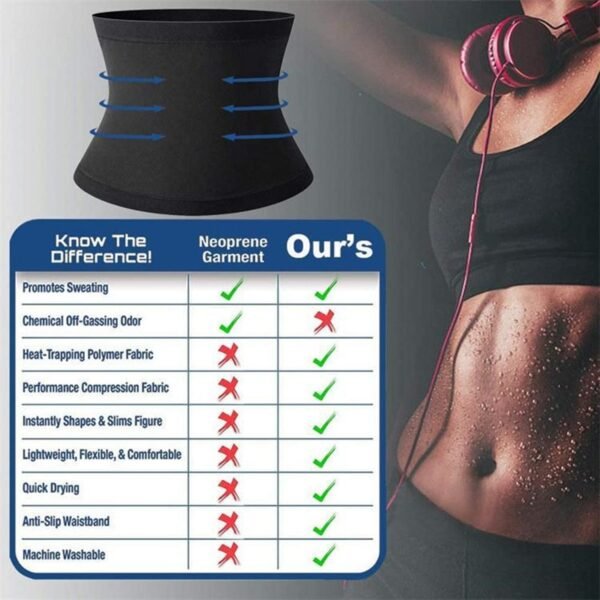 Gaine Ventre Sauna Slimming Belt for Women Belt for Training Belly Sheath Corset Sweat Women Fat Burning Body Shaper Weight Loss - Image 5