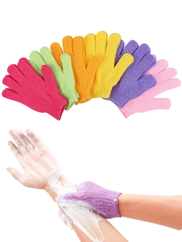 1PC Exfoliating Shower Bath Gloves Dead Skin Cell Remover For Spa Massage and Body Scrubs Scrubbing For Men Women Children