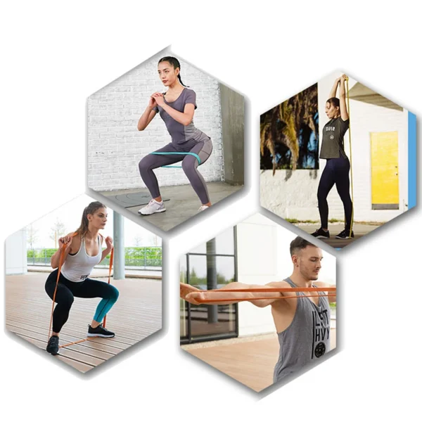 1PC Latex Resistance Bands Fitness Rubber band for Yoga Pilates Training Expander Elastic Strength Loop Bands for Gym Sport - Image 5