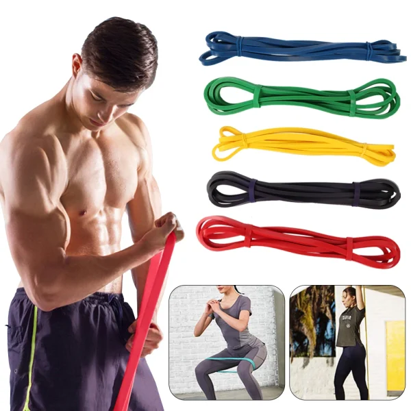 1PC Latex Resistance Bands Fitness Rubber band for Yoga Pilates Training Expander Elastic Strength Loop Bands for Gym Sport