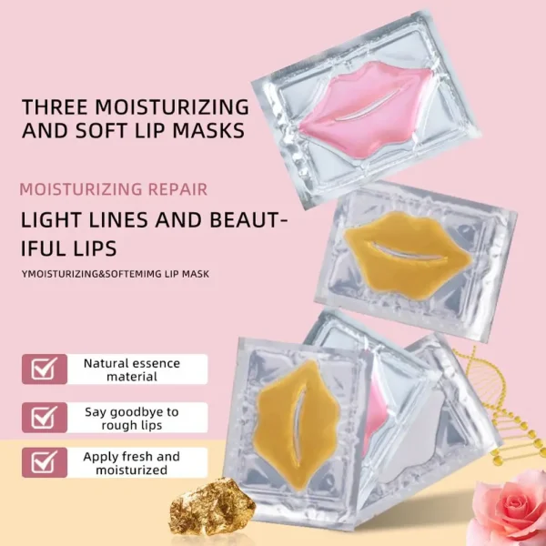 1pcs Collagen Lip Mask Moisturizing Anti Wrinkle Nourishing Beauty Lips Care Labial Moisturizer Lip Patches Gel Pads Skin Care - Image 4