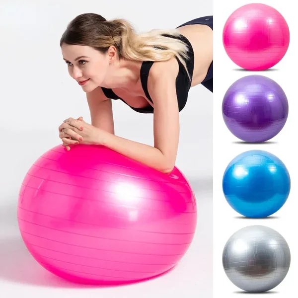 45cm/55cm/65cm/75cm/85cm PVC Fitness Balls Yoga Ball Thickened Explosion-proof Exercise Home Gym Pilates Equipment Balance Ball - Image 2