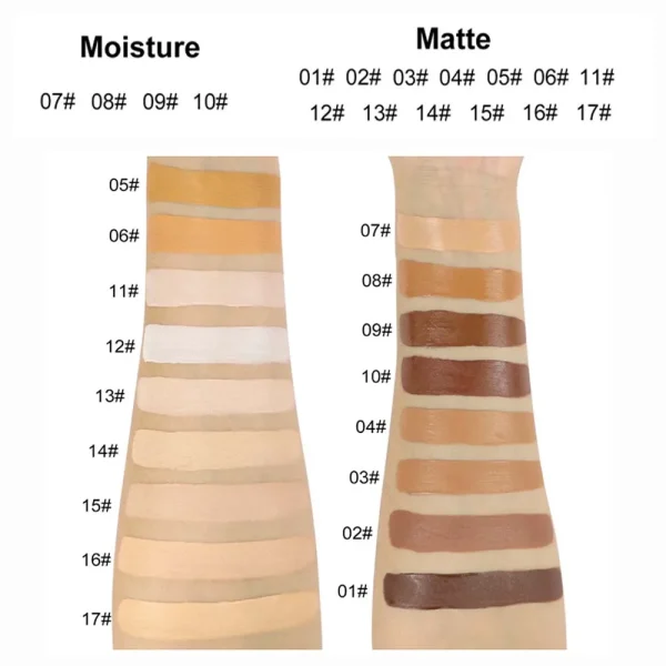 50pcs/lot Face Makeup Cosmetics 16 Colors Private Label HD Concealer For Dark Skin Liquid cream concealer waterproof - Image 5
