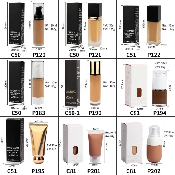 50pcs/lot Face Makeup Cosmetics 16 Colors Private Label HD Concealer For Dark Skin Liquid cream concealer waterproof