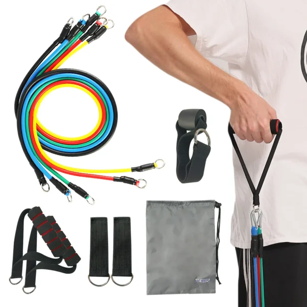 Deiris Resistance Bands Set Exercise Bands Portable Gym Accessories Professional Fitness Training Physical Therapy Home Workouts - Image 5