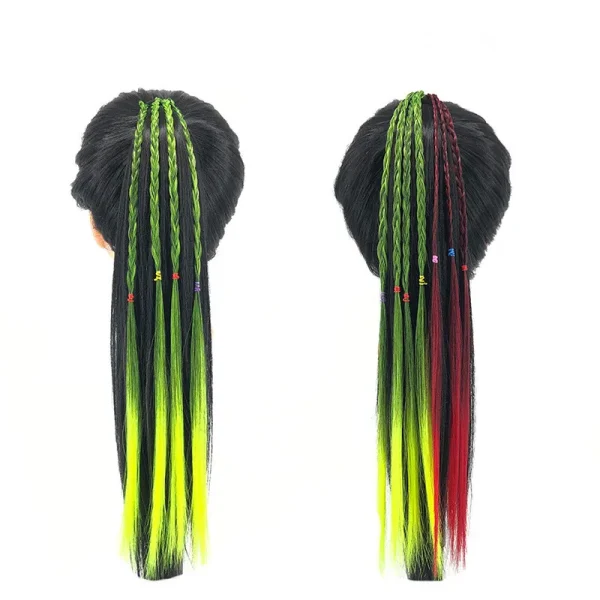 Fashion New Girls Kids Twist Braid Rope Simple Rubber Band Hair Accessories Kids Wig Rope Hair Braider Tools Head Wear - Image 2