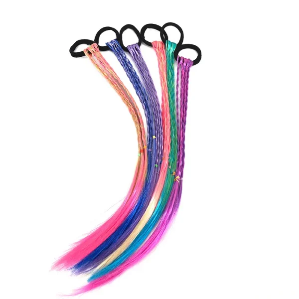 Fashion New Girls Kids Twist Braid Rope Simple Rubber Band Hair Accessories Kids Wig Rope Hair Braider Tools Head Wear - Image 4