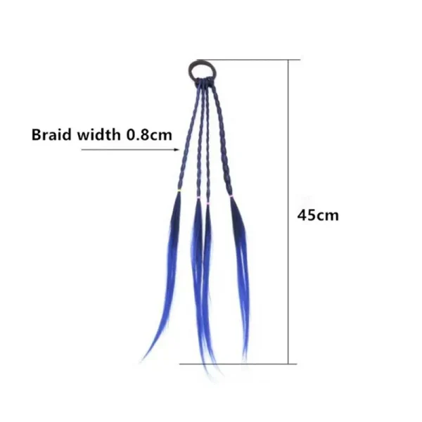 Fashion New Girls Kids Twist Braid Rope Simple Rubber Band Hair Accessories Kids Wig Rope Hair Braider Tools Head Wear - Image 6