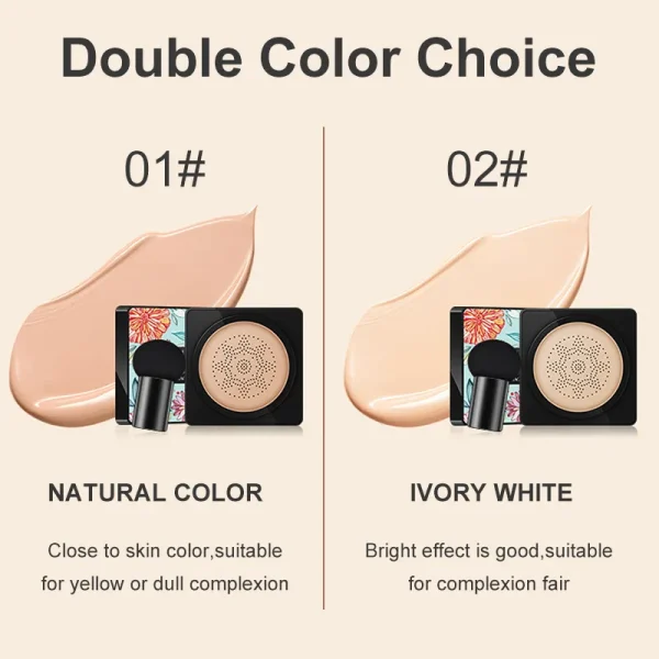 Mushroom Head Air Cushion, CC Cream Natural Moisturizing Foundation Concealer Whitening Oil-control Makeup Cosmetics BB Cream - Image 5