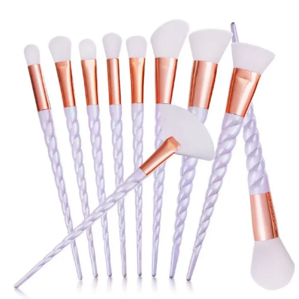 Professional Makeup Brushes Set Unicorn Foundation Powder Contour Eyeshadow Cosmetic Brush Diamond Mermaid Blending Beauty Tools - Image 3