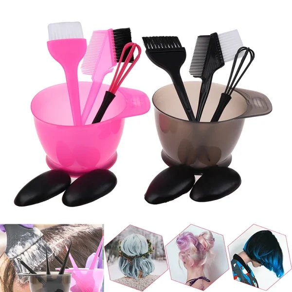 Salon Home Use Coloring Accessories Hair Color Dye Bowl Comb Brushes Tool Kit Set Tint Hair Care Beauty Tool Set Professional