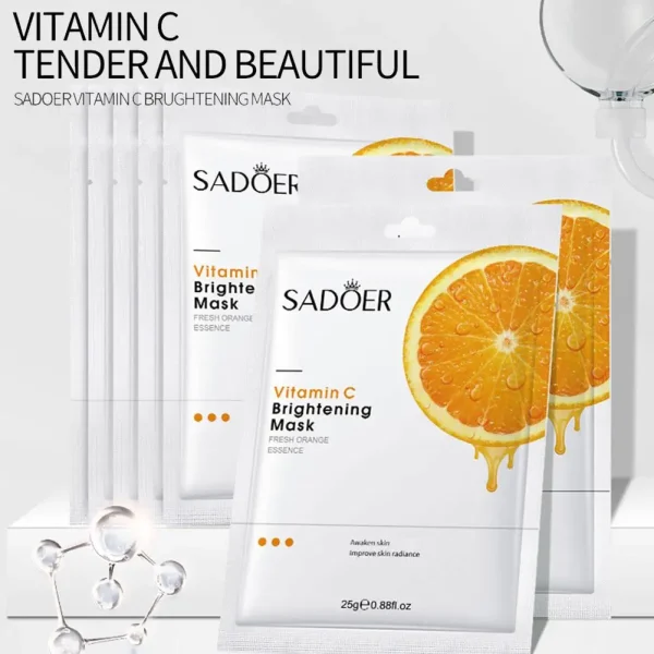 Vitamin C Face Mask Facial skincare Moisturizing Firming Wrinkle Masks Anti Products Whitening Facial Care Face Skin T3S9