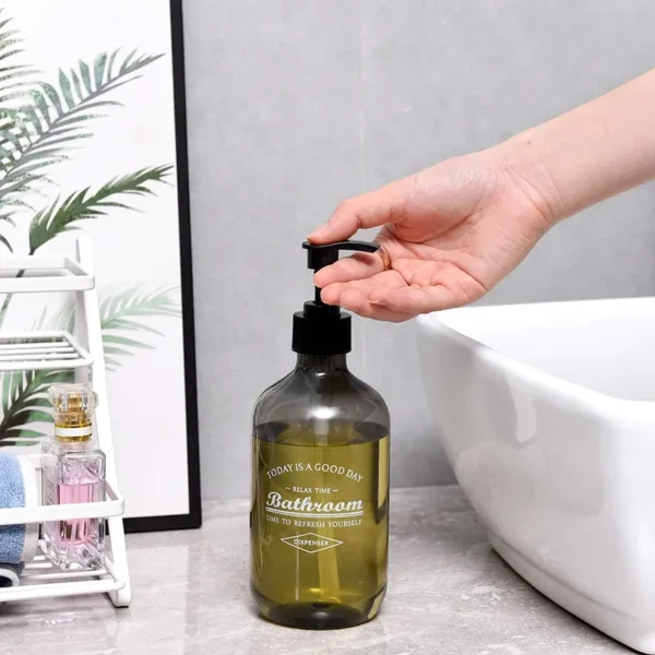 500ML Bathroom Soap Dispenser Refillable Shampoo Shower Gel Bottle Multi-Purpose Liquid Storage Container Bottles For Bath - Image 3