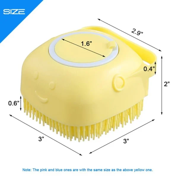 652C Silicone Body Brush Shower Scrubber with Shower Gel Dispenser Function Soft Bath Massage Exfoliating Cleaning for Women Men - Image 3