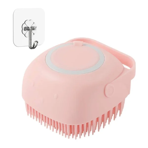 652C Silicone Body Brush Shower Scrubber with Shower Gel Dispenser Function Soft Bath Massage Exfoliating Cleaning for Women Men - Image 5