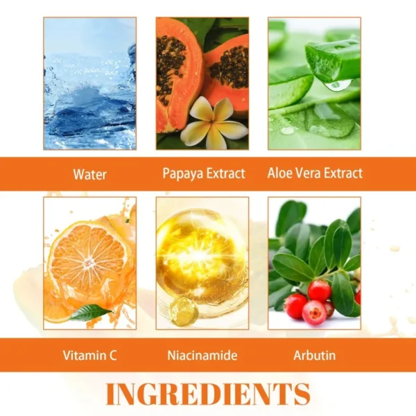 Facial Fade Spots Papaya Cream Anti-aging Brighten Skin Tone Day Cream Moisturiz Skin Improve Dark Spots Fine Lines Night Cream - Image 3