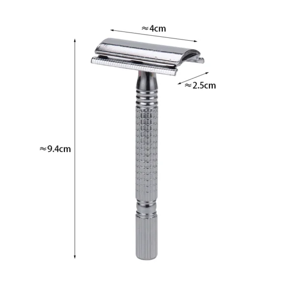 Metal Hand Razor Razor Double-Sided Blade Shaving Knife Face Razor Double Edge Razor Shaving And Hair Removal Products - Image 3