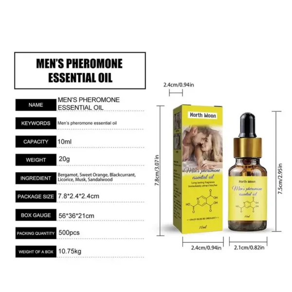 Pheromone Perfume Oil For Men 10ml Attract Women With Pheromone Infused Fragrance Oil Womens Pheromone Perfume Oil Attract Woman - Image 3