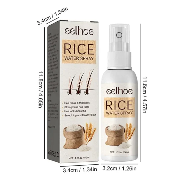Rice Dense Hair Spray Rice Water Spray Serum Snti-Hair Loss Seborrheic Hair Loss Repair Rice Shampoo For Men Women - Image 2
