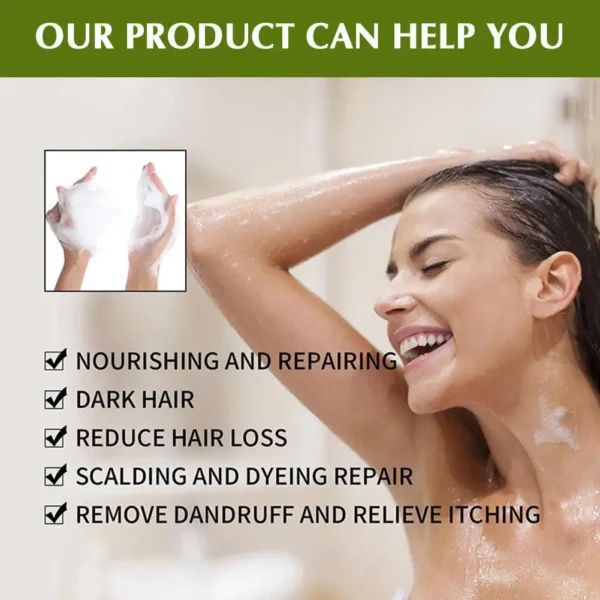 Rosemary Shampoo Soap| Repair Damaged Beauty Hair Care Prevent Hair Loss Serum Scalp Solution For Men Women J1E2 - Image 3